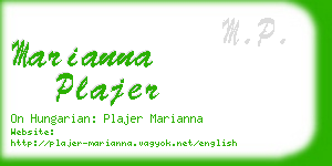 marianna plajer business card